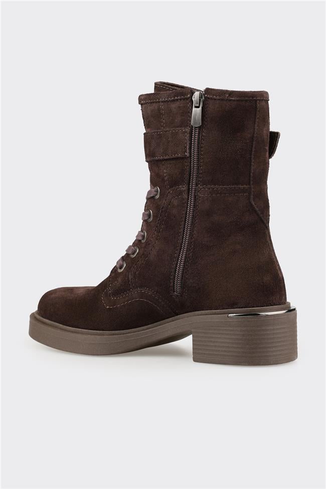 Kahve Deri Kadın Günlük Bot