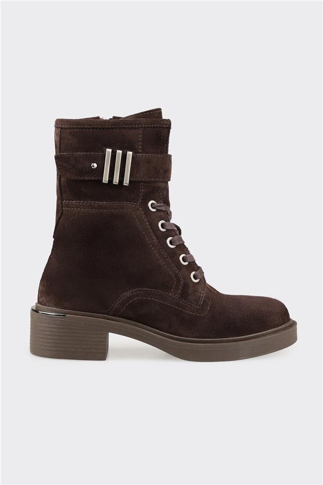 Kahve Deri Kadın Günlük Bot