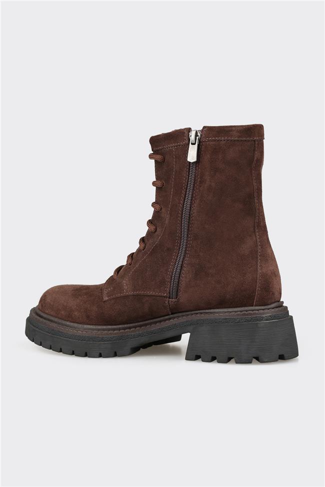 Kahve Deri Kadın Günlük Bot