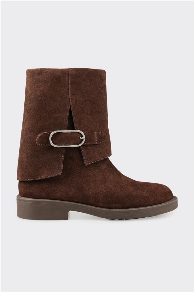 Kahve Deri Kadın Günlük Bot