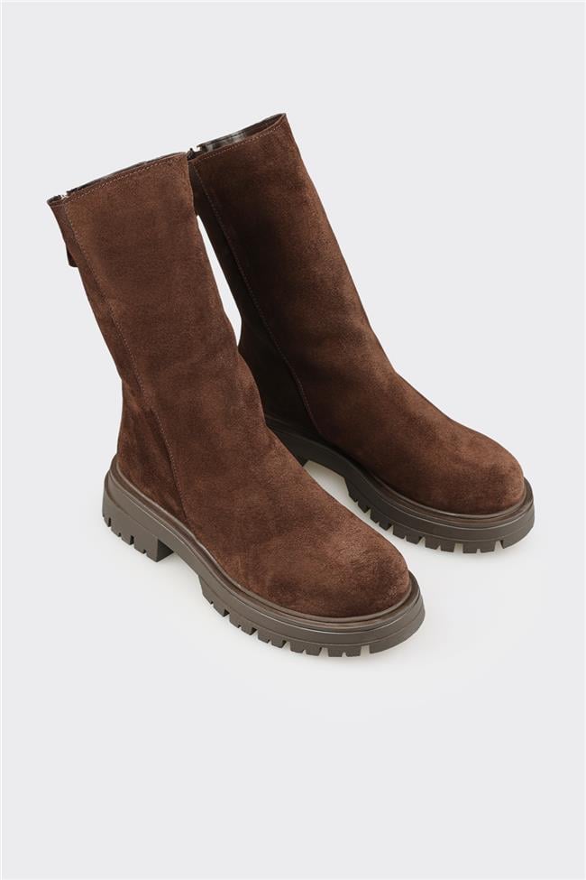 Kahve Deri Kadın Günlük Bot