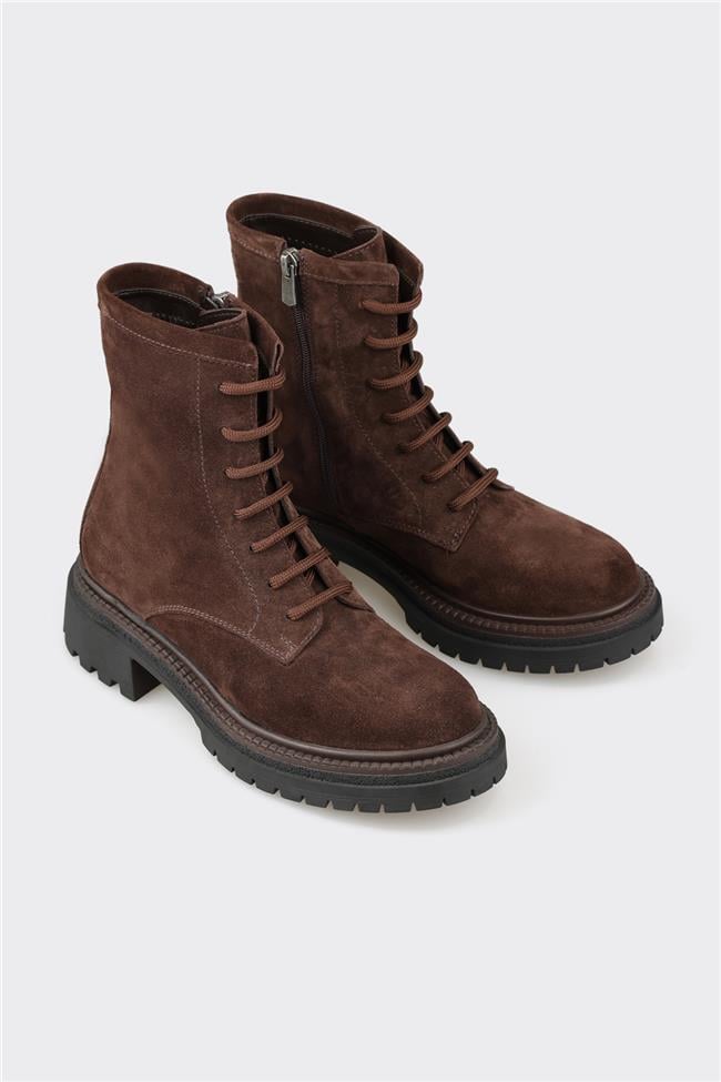 Kahve Deri Kadın Günlük Bot