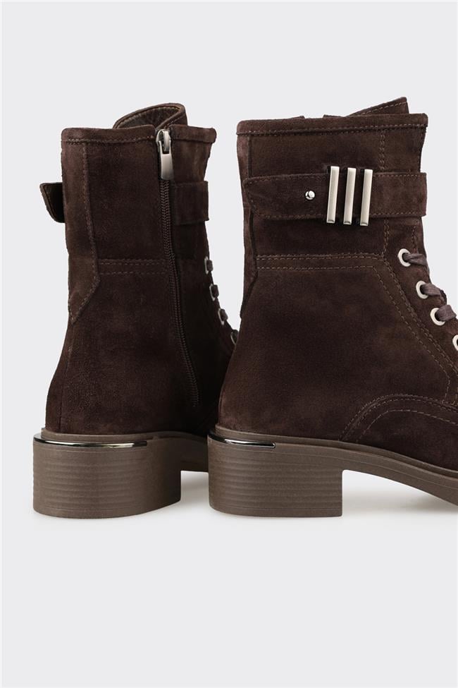 Kahve Deri Kadın Günlük Bot