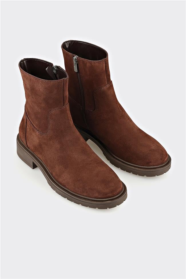 Kahve Deri Kadın Günlük Bot