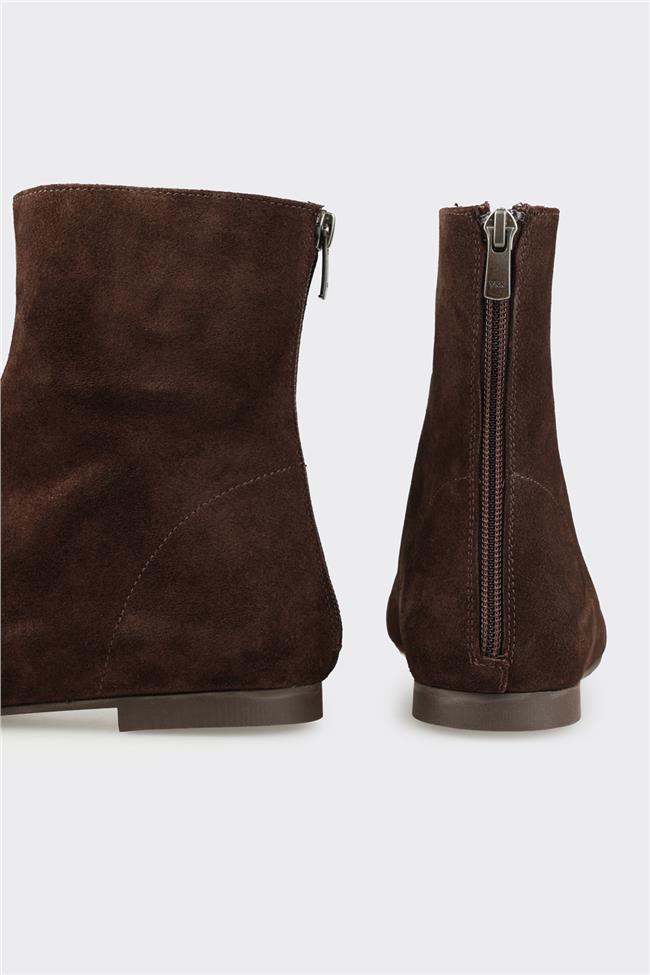 Kahve Deri Kadın Günlük Bot