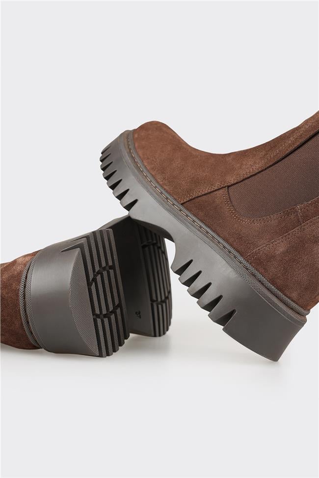 Kahve Deri Kadın Günlük Bot