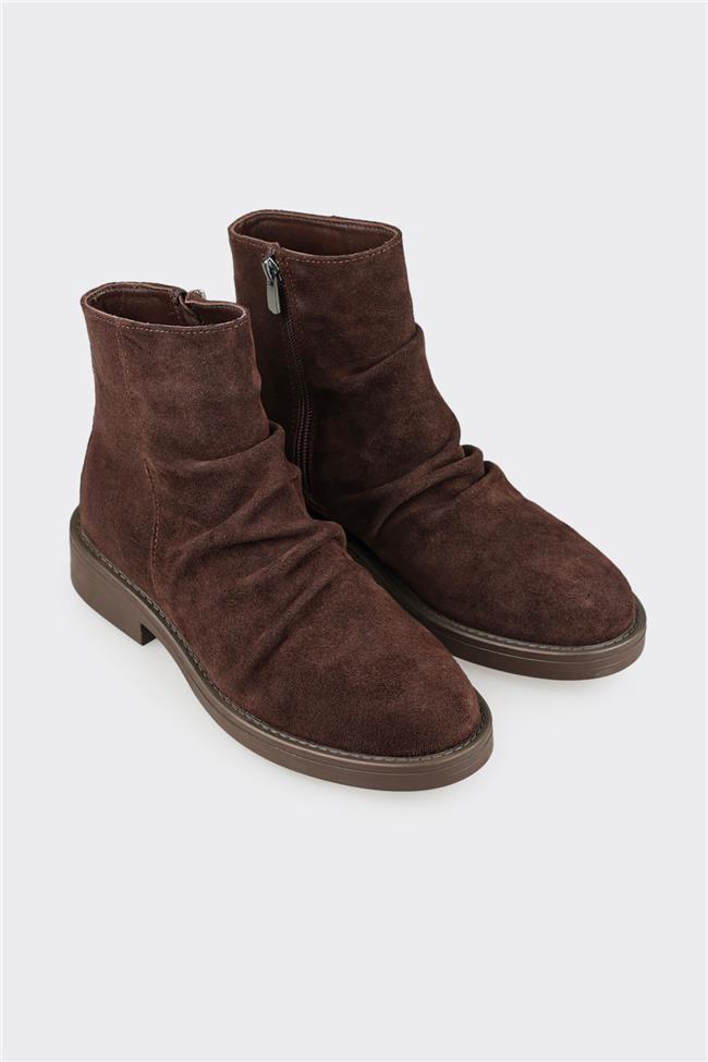 Kahve Deri Kadın Günlük Bot