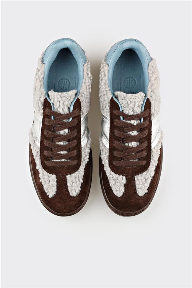 Kahve Deri Kadın Spor Ayakkabı