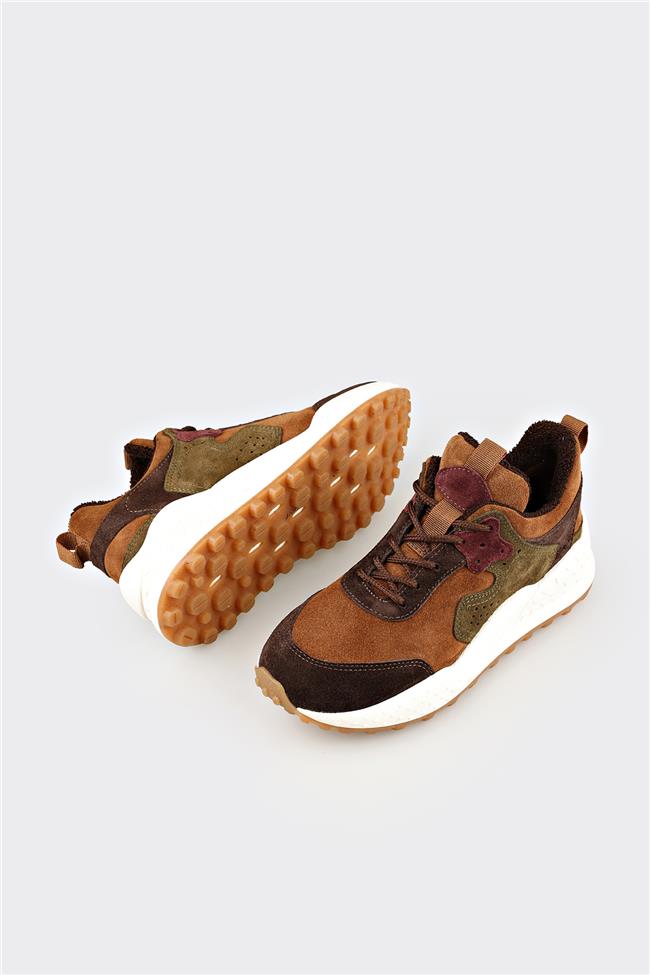 Kahve Deri Kadın Spor Ayakkabı