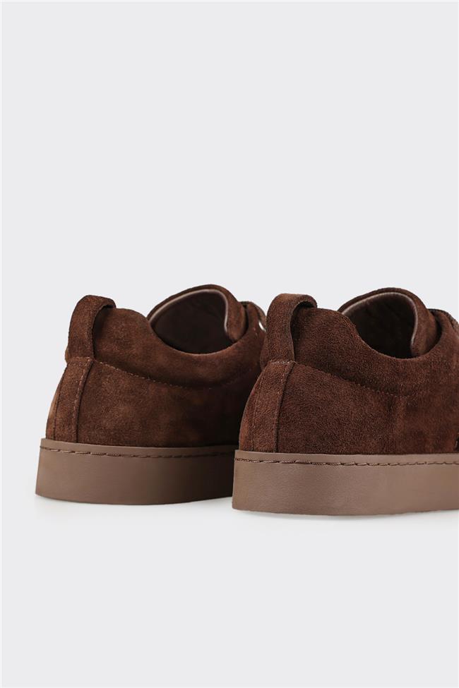 Kahve Deri Kadın Spor Ayakkabı