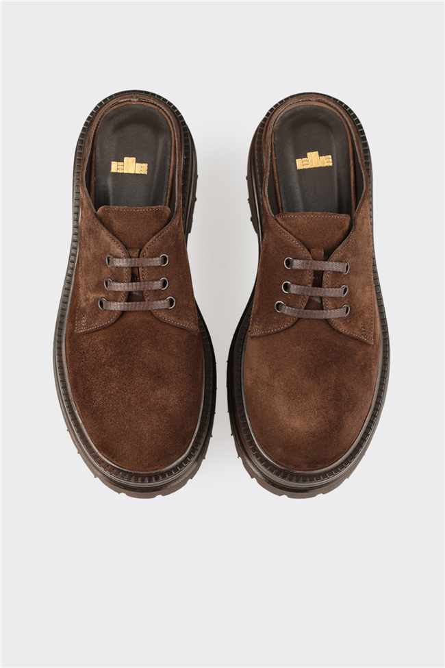 Kahve Deri Kadın Terlik