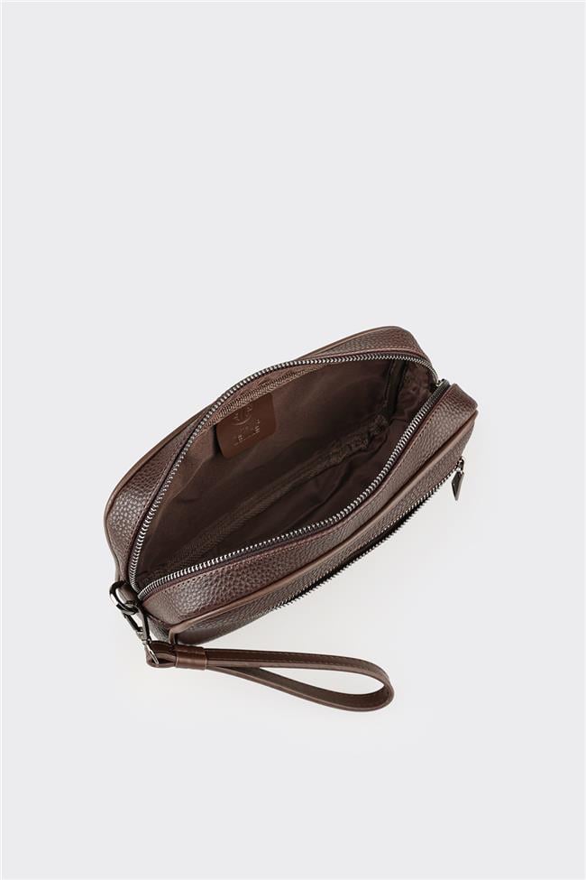 Kahve Erkek Küçük El Çantası