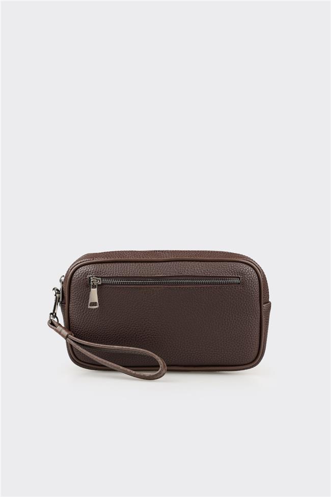 Kahve Erkek Küçük El Çantası