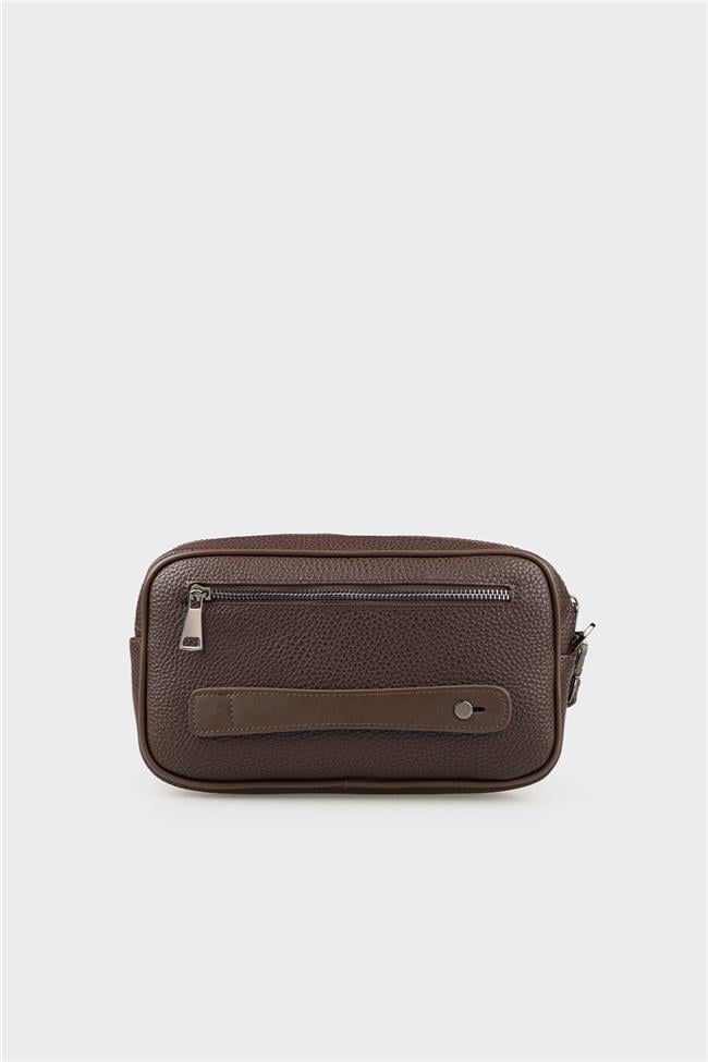 Kahve Erkek Küçük El Çantası