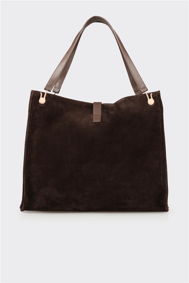 Kahve Kadın Büyük Omuz Çantası