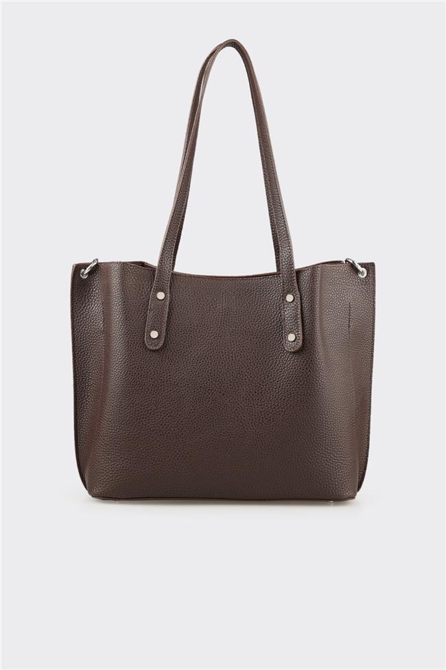 Kahve Kadın Büyük Omuz Çantası