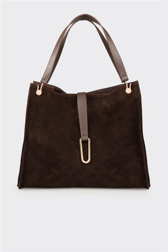 Kahve Kadın Büyük Omuz Çantası