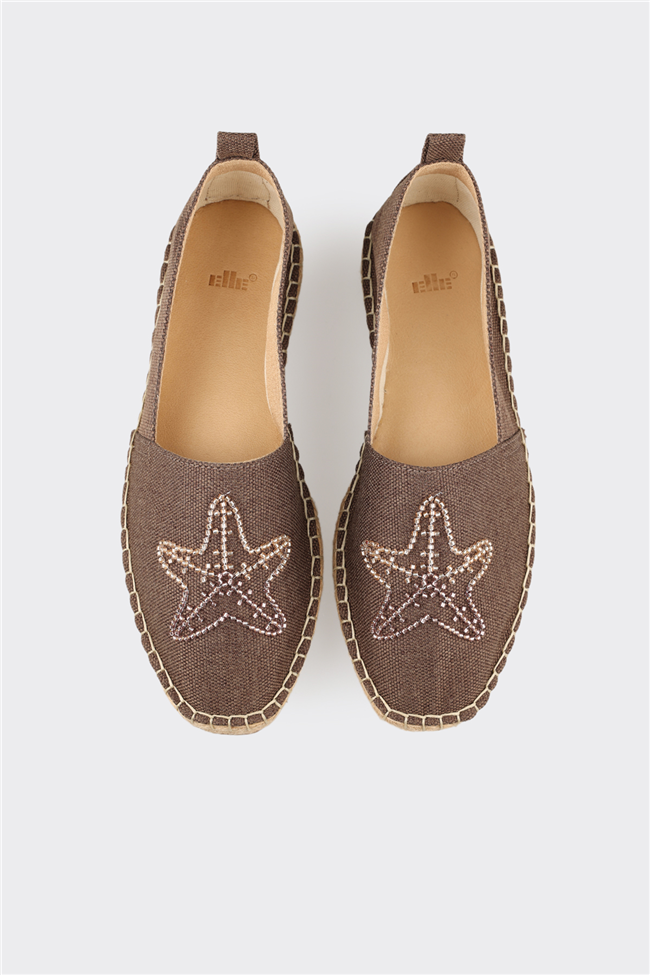 Kahve Kadın Düz Espadril