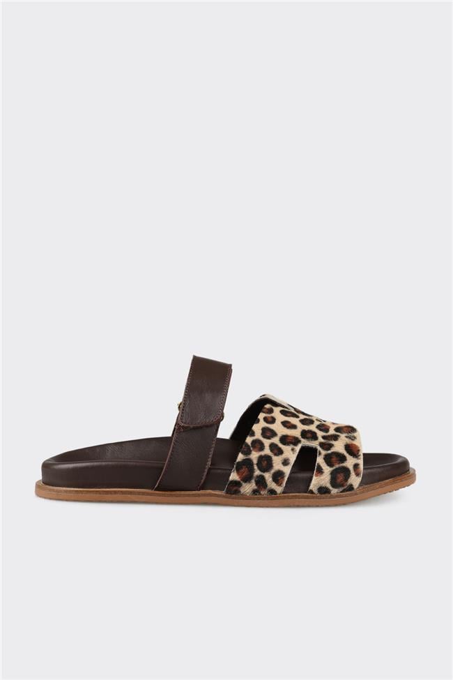 Kahve Kadın Düz Terlik