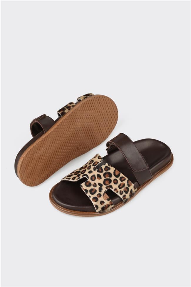 Kahve Kadın Düz Terlik