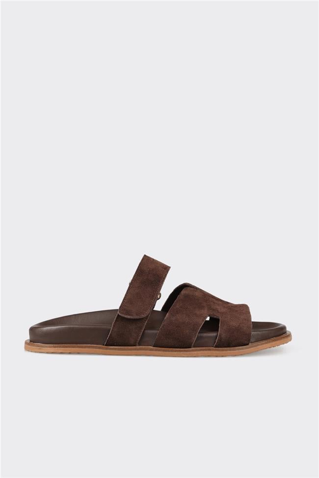 Kahve Kadın Düz Terlik