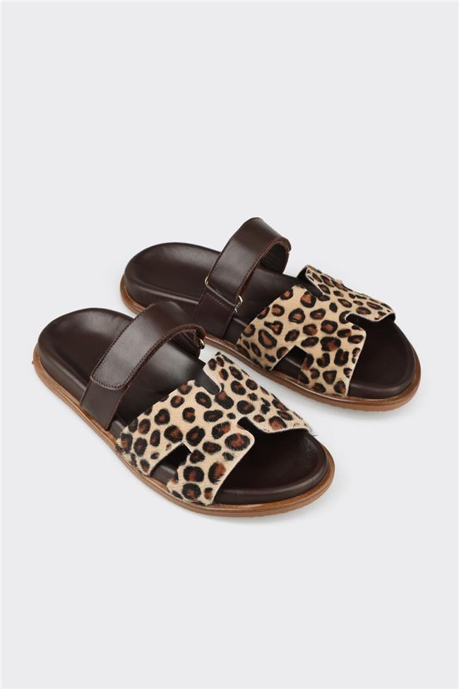 Kahve Kadın Düz Terlik