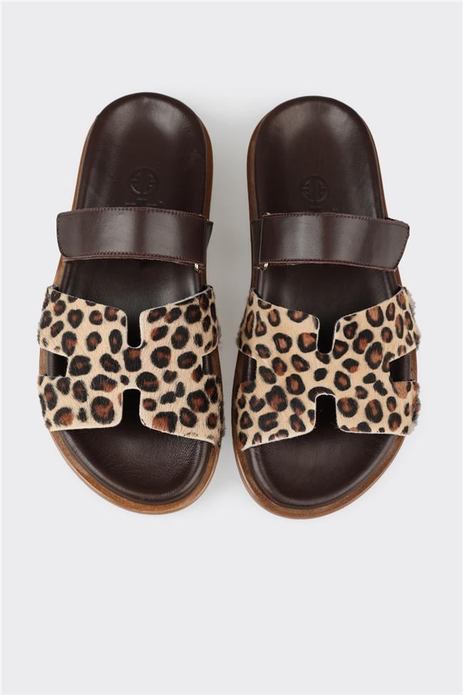 Kahve Kadın Düz Terlik