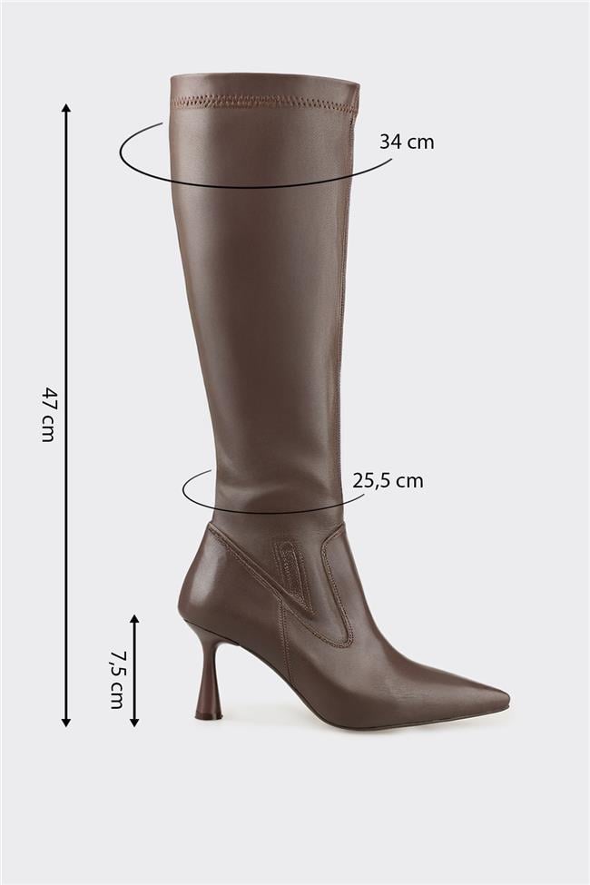 Kahve Kadın Günlük Çizme