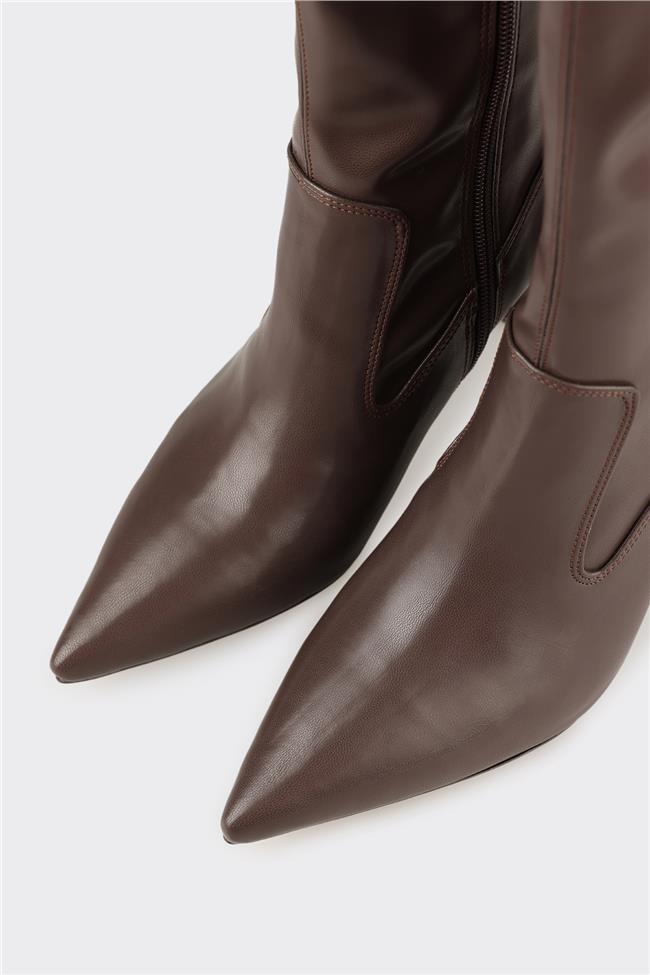 Kahve Kadın Günlük Çizme