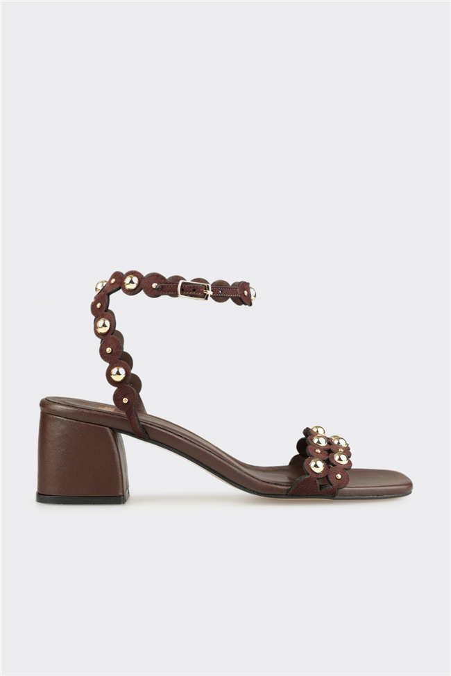 Kahve Kadın Klasik Sandalet