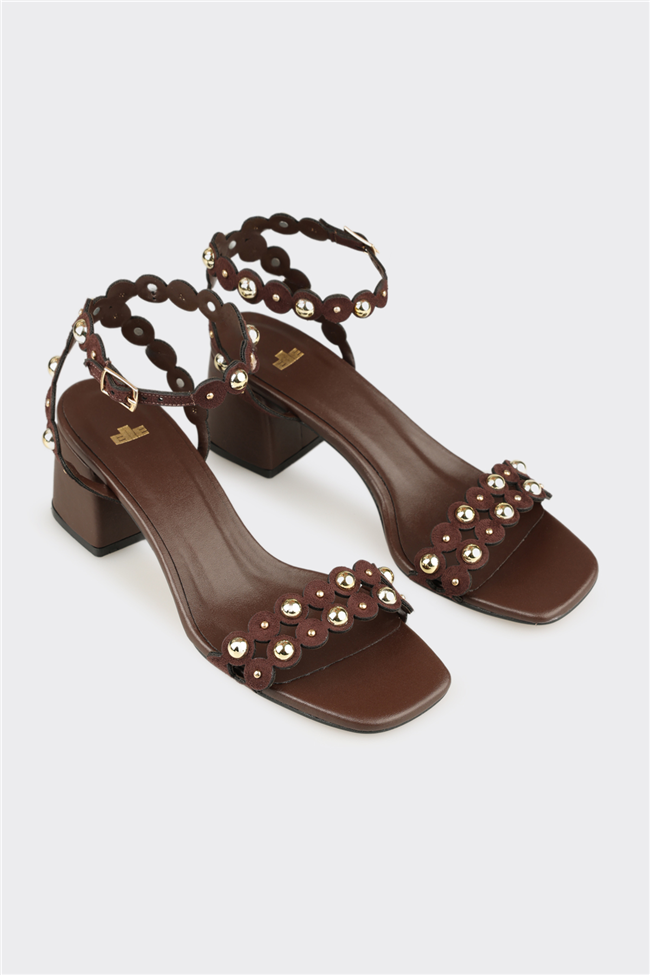 Kahve Kadın Klasik Sandalet