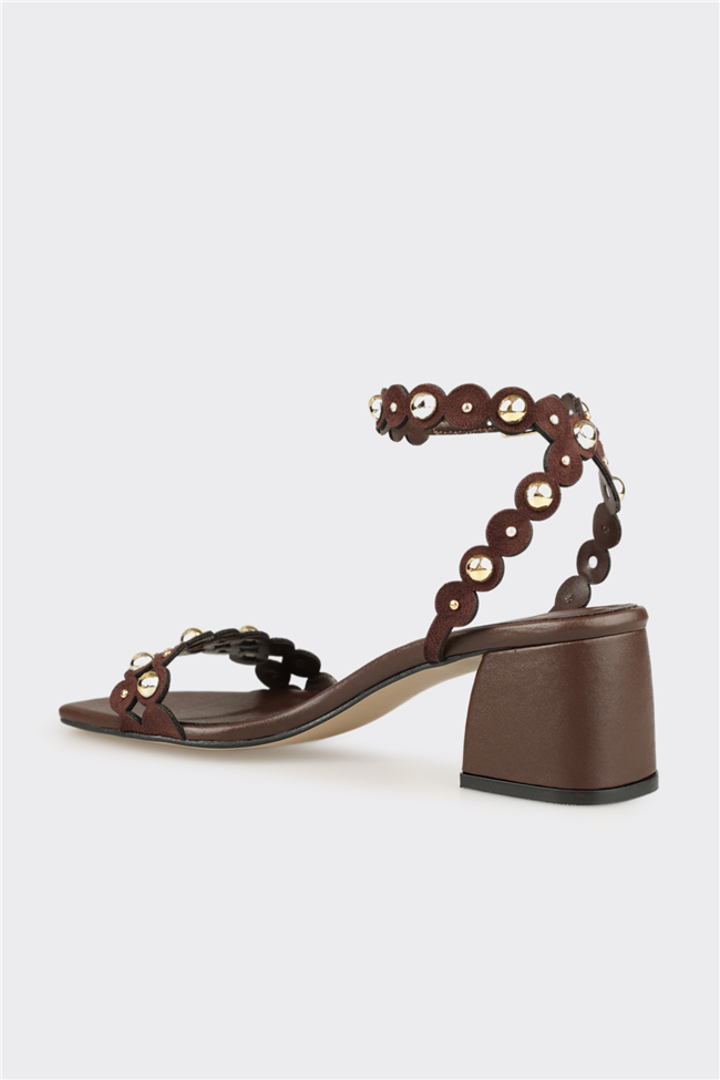 Kahve Kadın Klasik Sandalet
