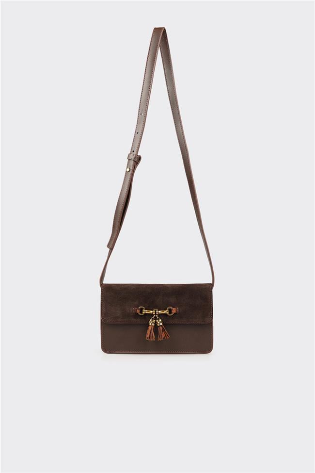 Kahve Kadın Küçük Çapraz Çanta