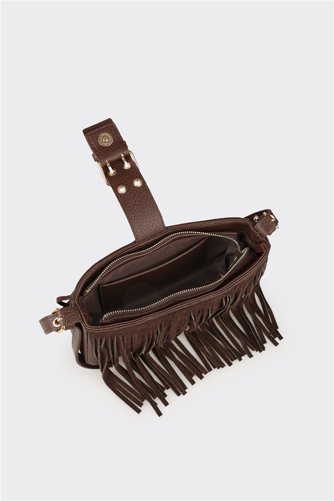 Kahve Kadın Küçük Çapraz Çanta