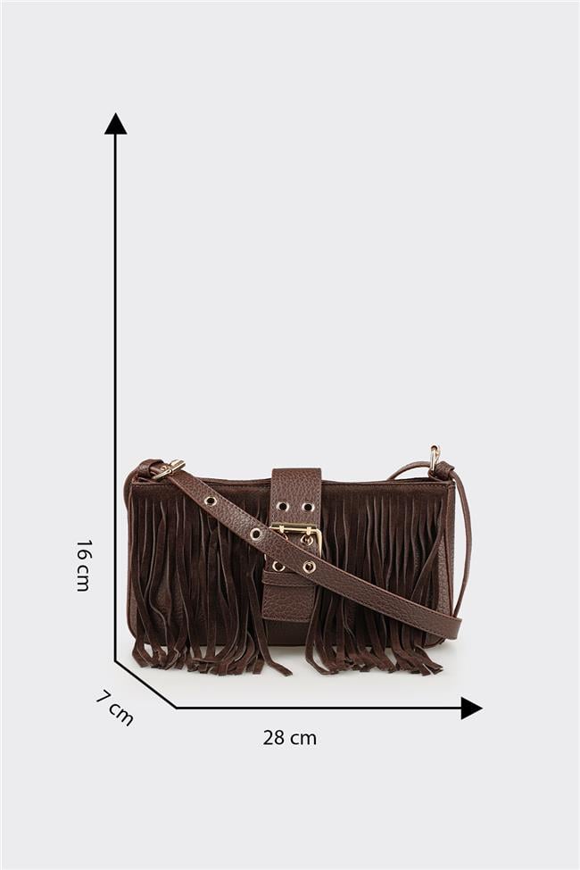 Kahve Kadın Küçük Çapraz Çanta