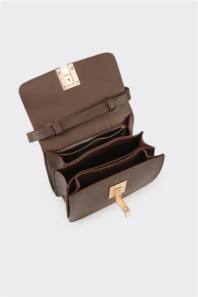 Kahve Kadın Küçük Çapraz Çanta