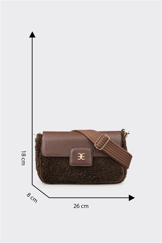 Kahve Kadın Küçük Çapraz Çanta