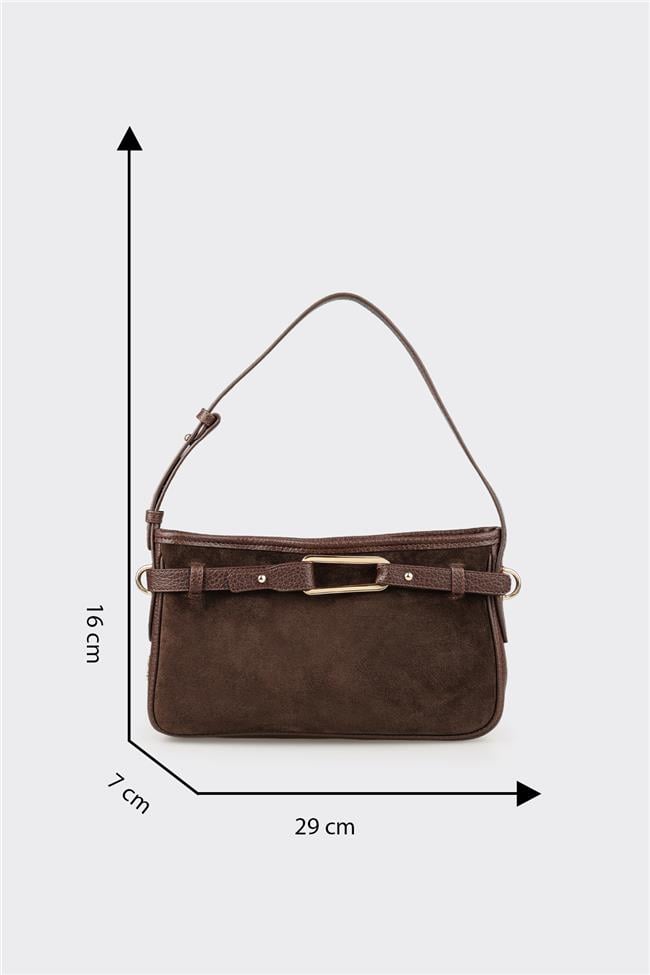 Kahve Kadın Küçük Omuz Çantası