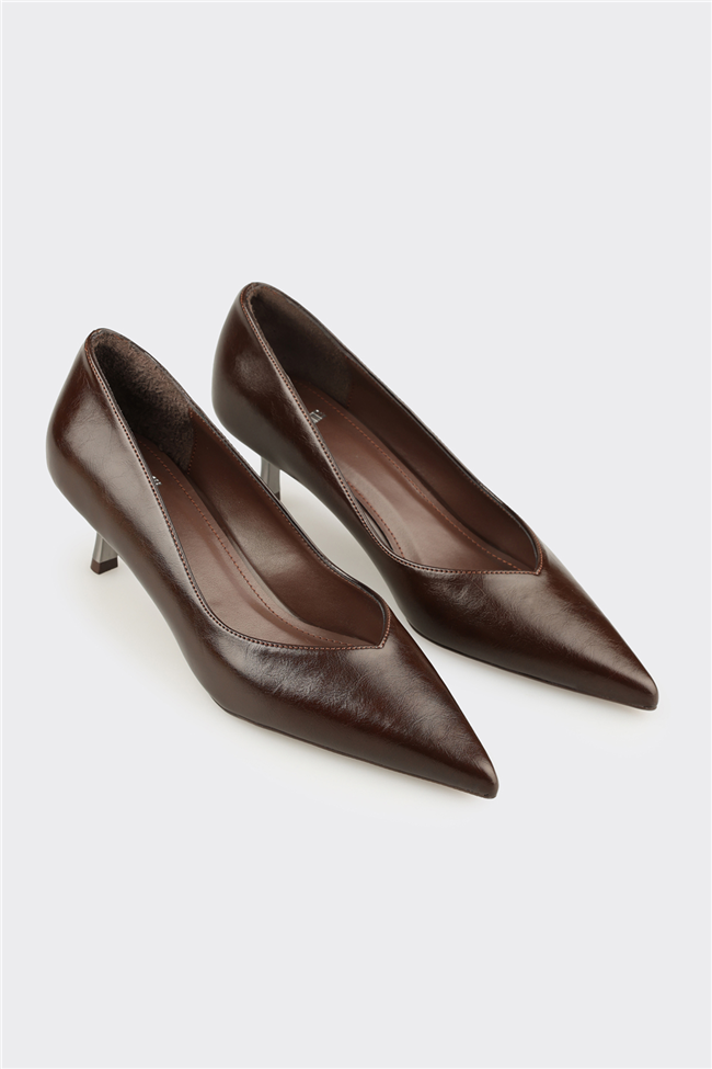 Kahve Kadın Stiletto