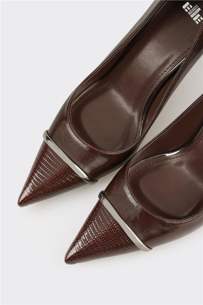 Kahve Kadın Stiletto