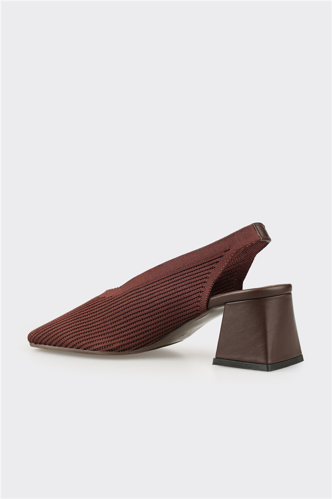 Kahve Kadın Topuklu Ayakkabı