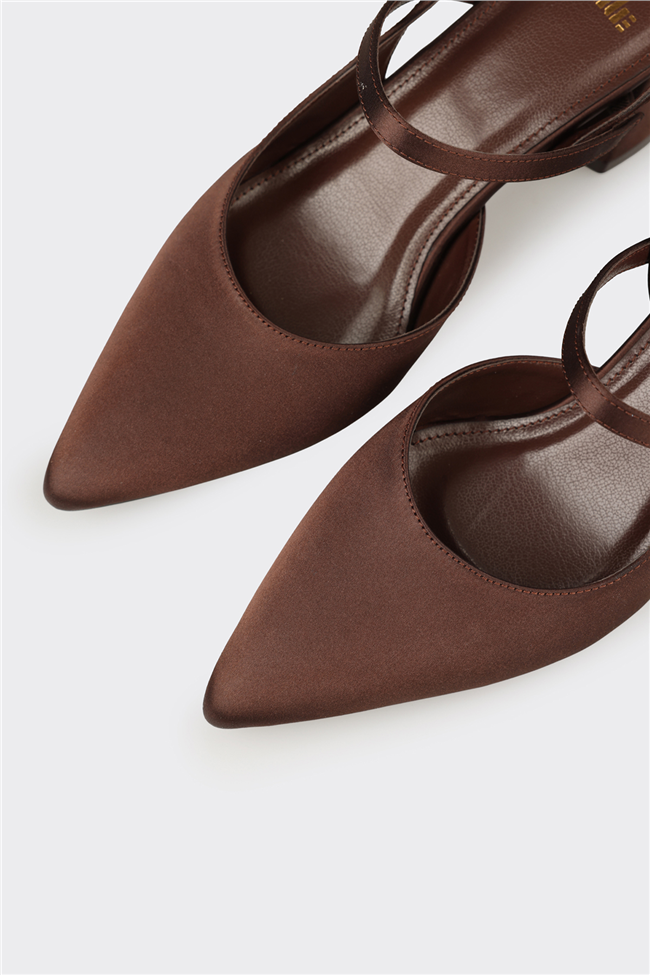 Kahve Kadın Topuklu Ayakkabı