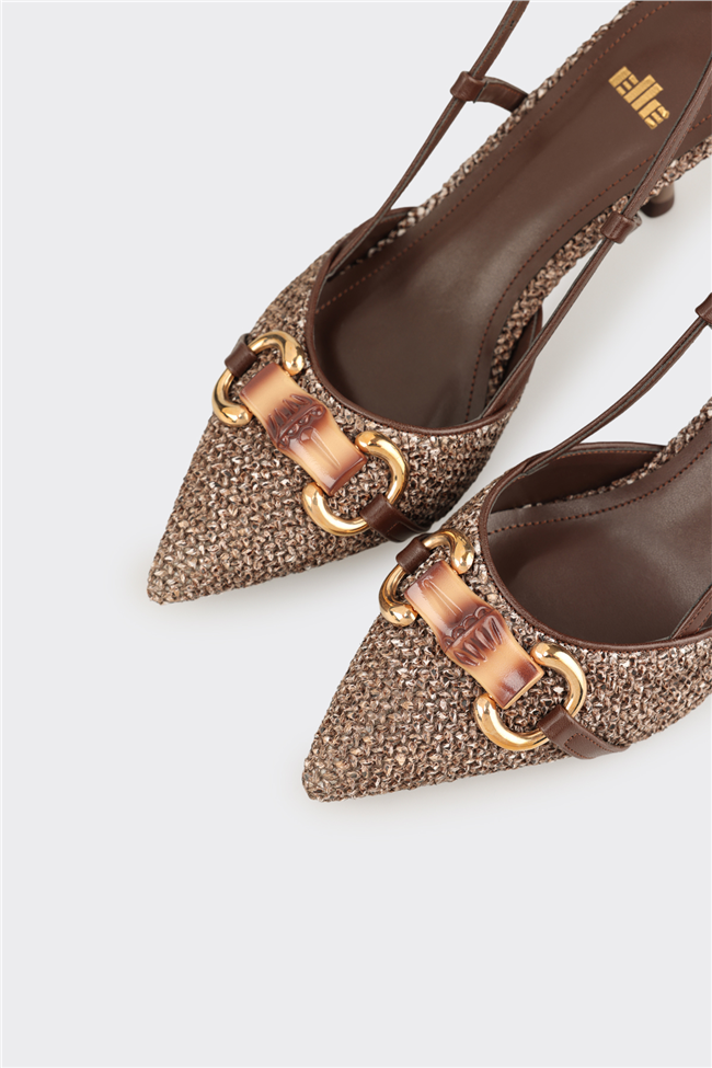 Kahve Kadın Topuklu Ayakkabı