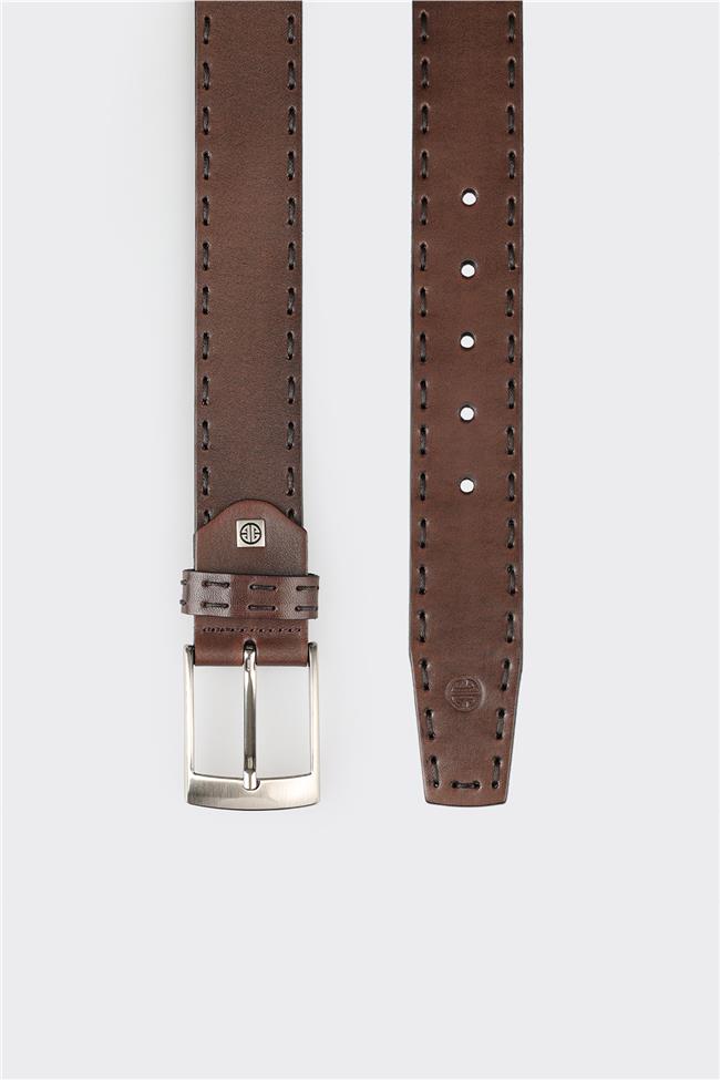 Kahve Deri Erkek Kemer