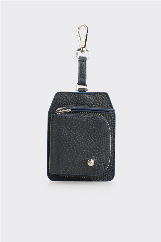 Lacivert Deri Erkek Cüzdan