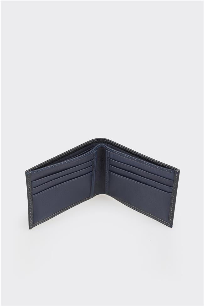Lacivert Deri Erkek Cüzdan