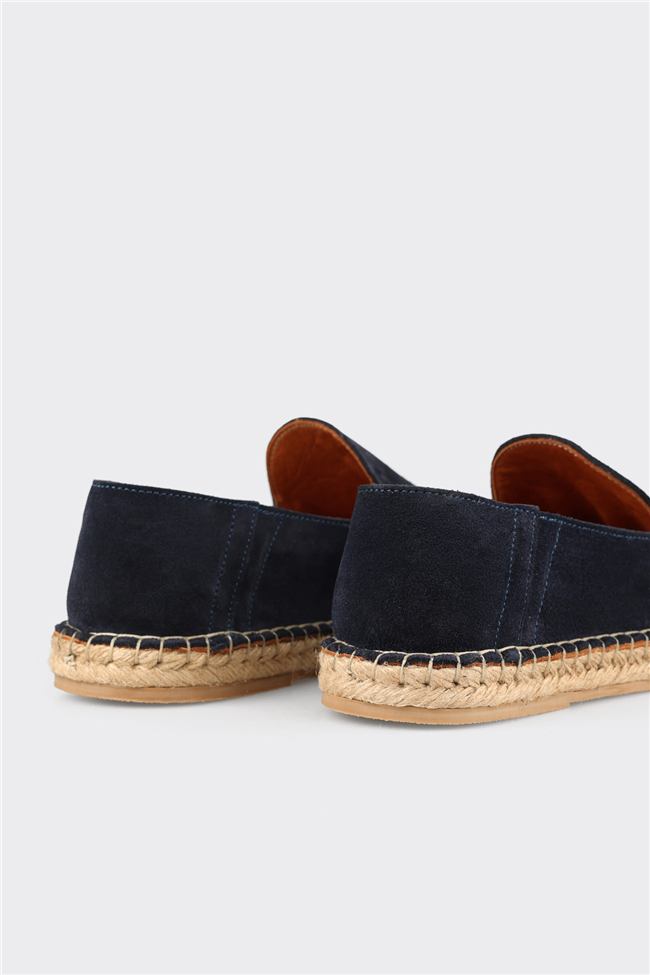 Lacivert Deri Erkek Günlük Ayakkabı