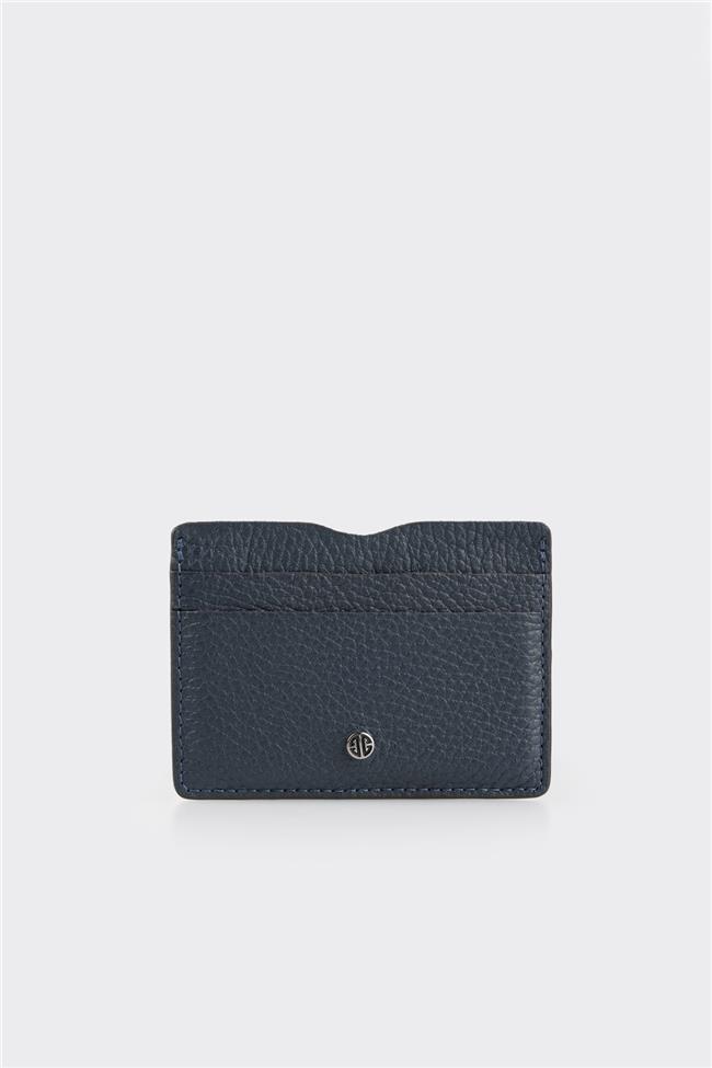 Lacivert Deri Erkek Kartlık