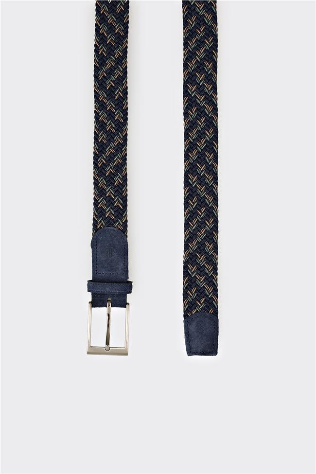 Lacivert Deri Erkek Kemer