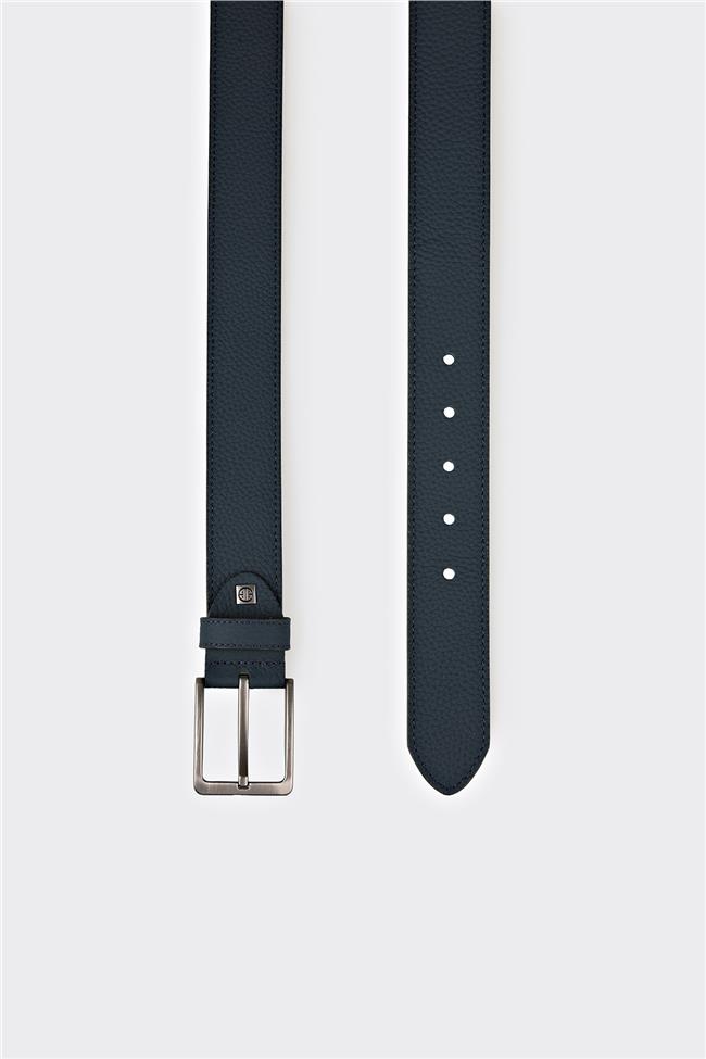 Lacivert Deri Erkek Kemer